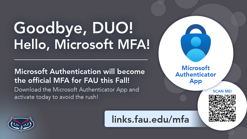 Microsoft Authentication MFA replacing DUO